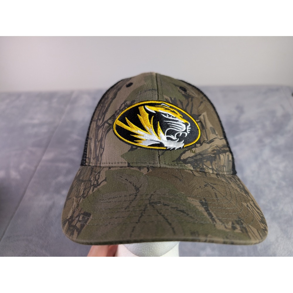 Missouri Tigers Mizzou Camo Trucker Hat Captivating Headgear Snapback Cap